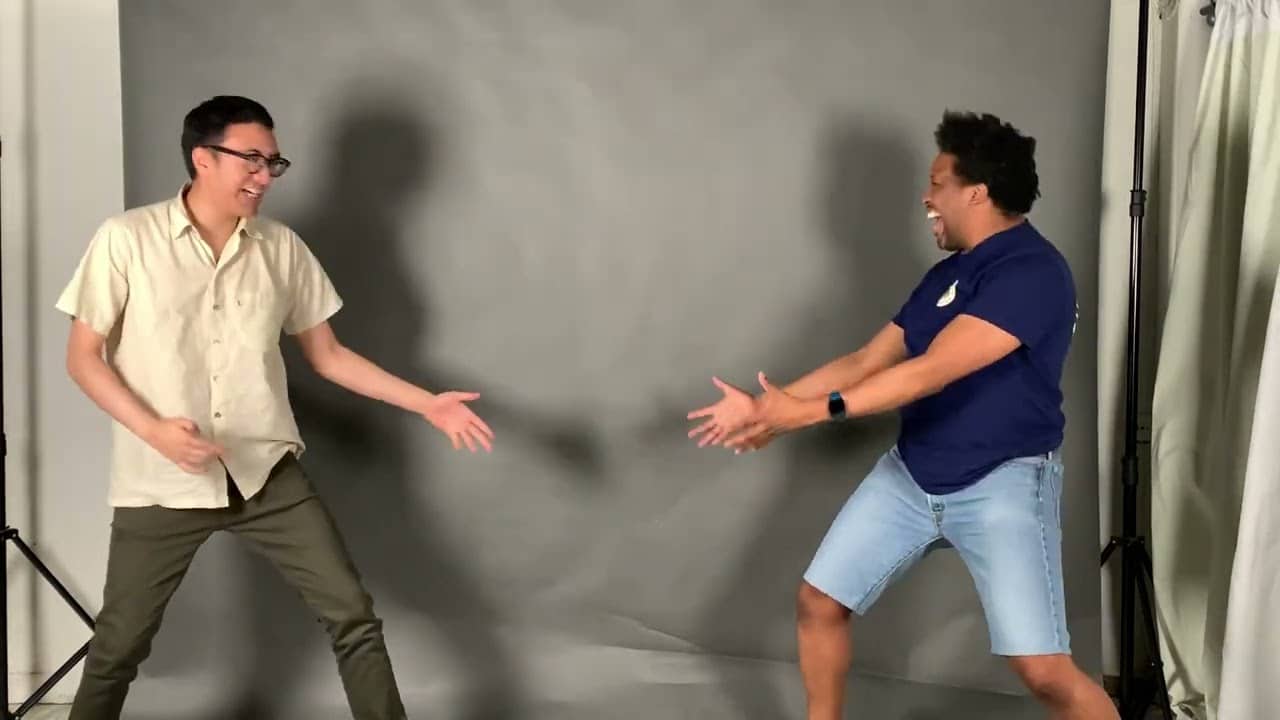 Garland and Kong Acting for Commercials