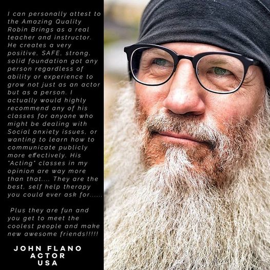 “His acting classes are way more than that…they are the best self-help therapy you could ever ask for”
Thank you for …