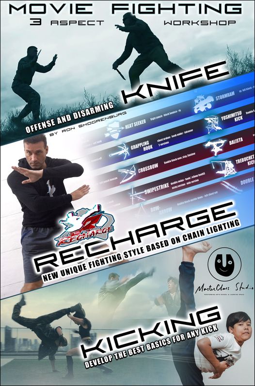 New 3 Combo Action Fighting Workshop for Movies with Ron Smoorenburg
 This is going to be a 3 in 1 combo action fighting…