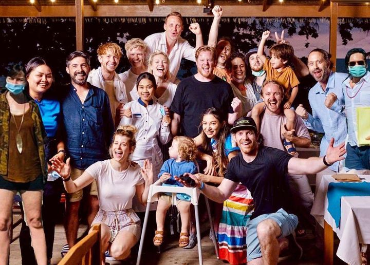 The cast and crew of the TUI commercial!
 Congratulations to our talents @Suleiman and Eden Vereecken, Zara Dragon and G…